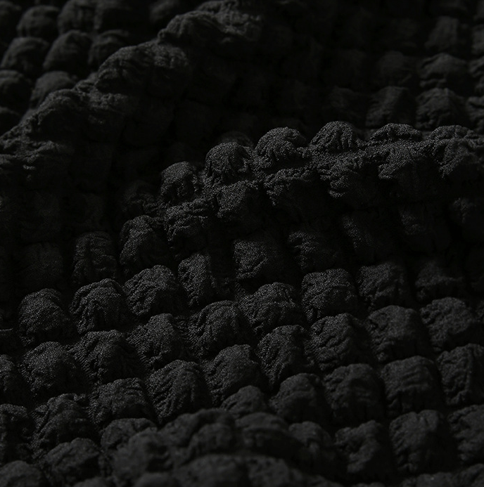 knit elastica jacquard chocolate fabric