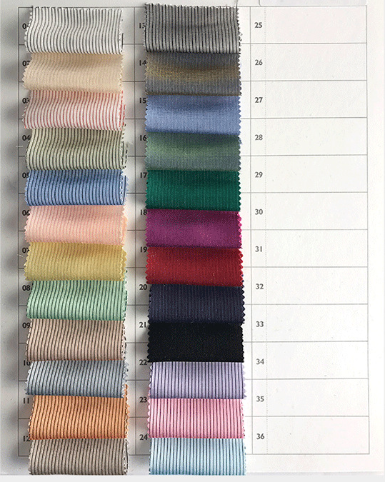 Classic stripe  Refused to fold shirt woven fabric #24colors