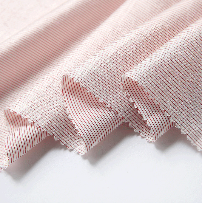 Classic stripe  Refused to fold shirt woven fabric #24colors