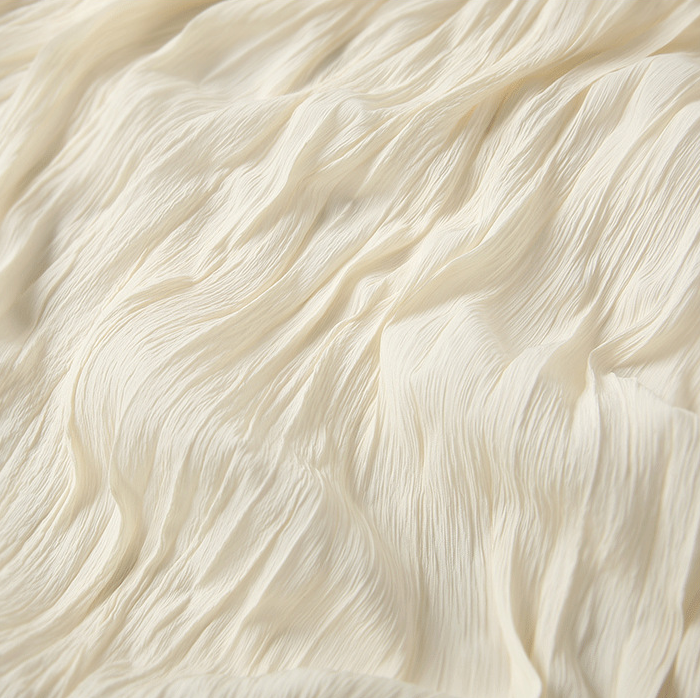 Natural fold texture woven fabric