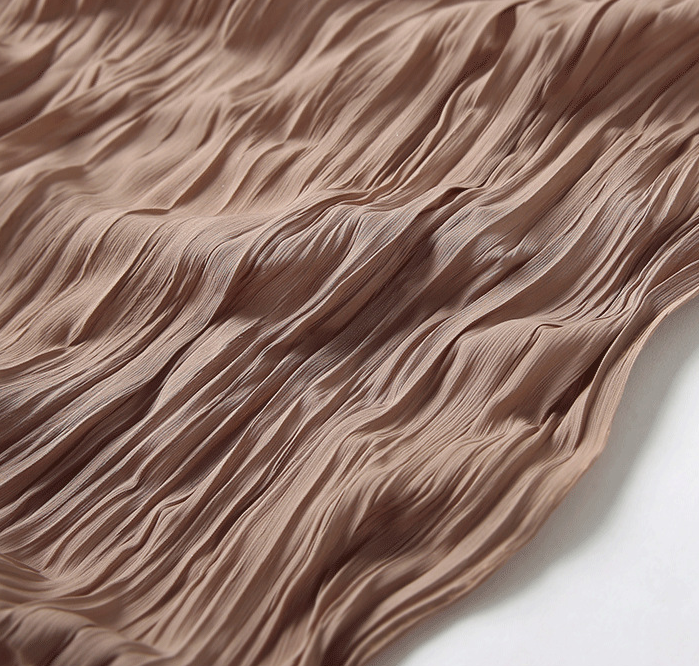 Natural fold texture woven fabric