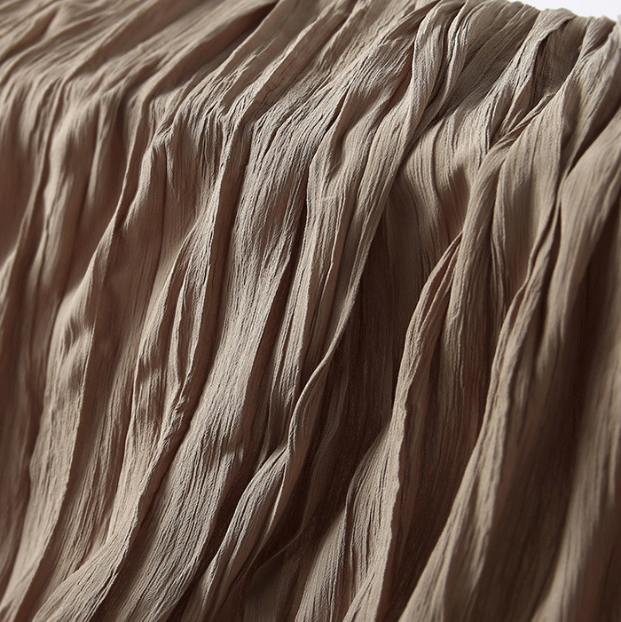 Natural fold texture woven fabric