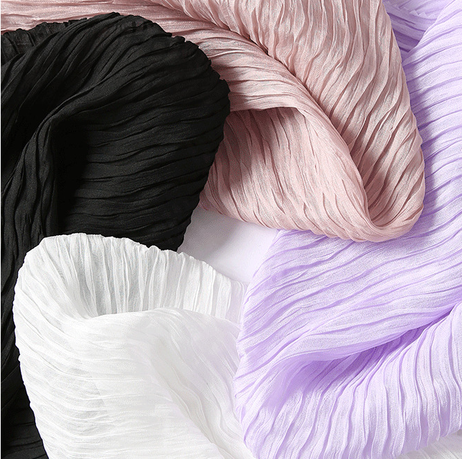 Wavy folds, transparent and sexy fabric # new chiffon