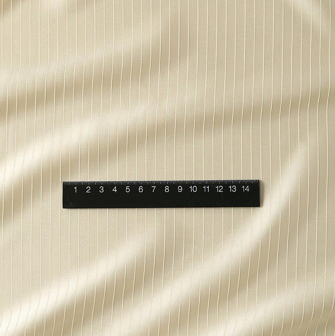 stripe satin  woven fabric