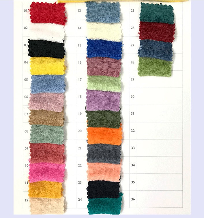 High quality dyeing 100 % cotton french terry knit fabric for hoodie